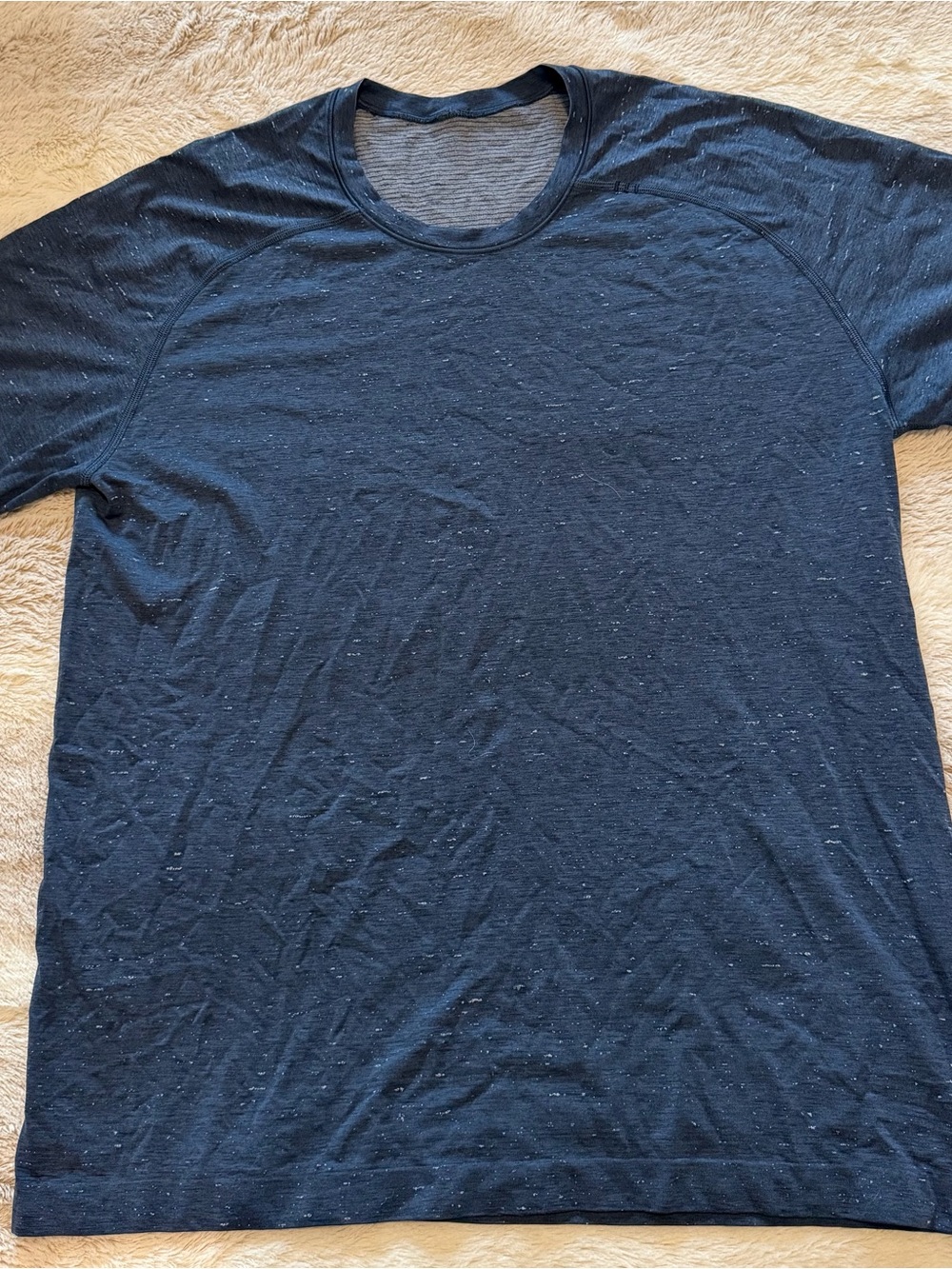 lululemon athletica Navy Speckle Metal Vent Tech Tee
